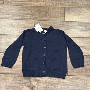New BabyGap Navy Blue Long Sleeve Cardigan Unisex Size 18-24 Months NWT